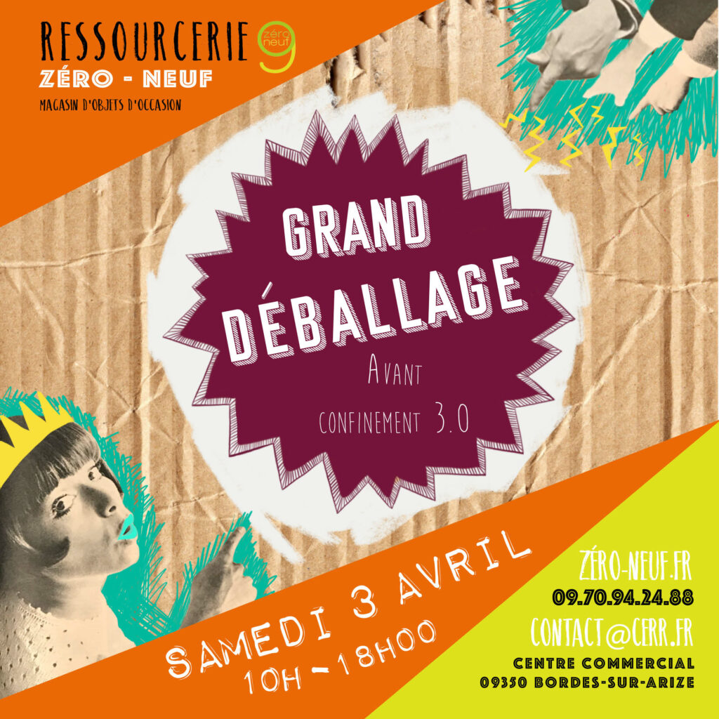 grand déballage ressourcerie zéro-neuf ariège