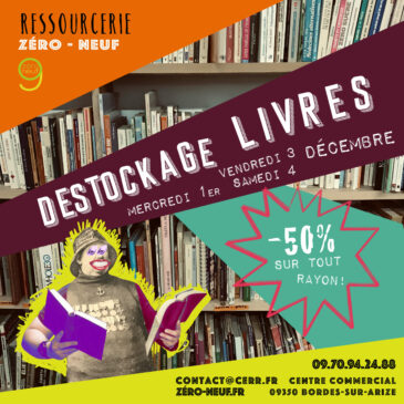 Destcokage Livres, 1er, 3 et 4 décembre !