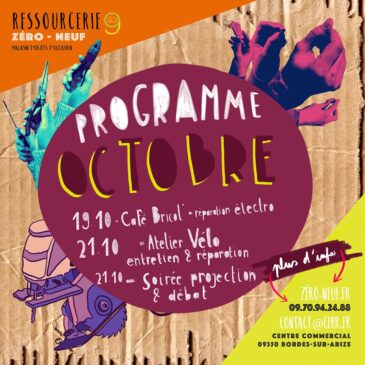 Programme d’octobre