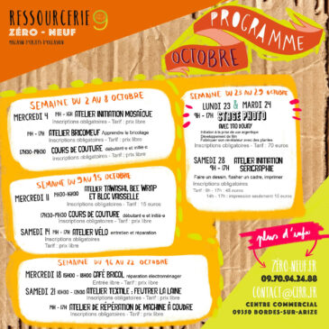 Programme d’octobre