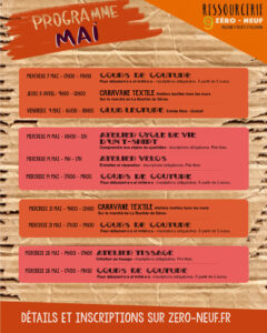 programme ateliers ressourcerie les bordes sur arize