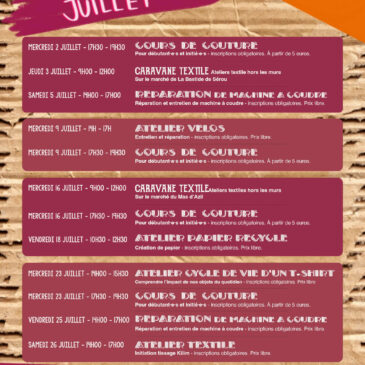Programme juillet 2025
