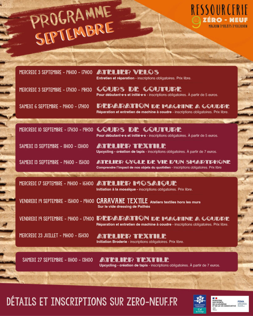 programme atelier ressourcerie bordes sur arize