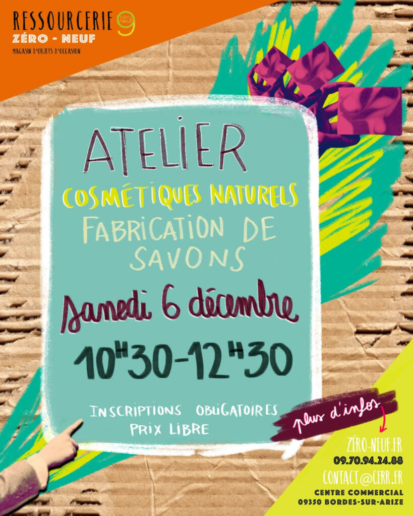 atelier savon ressourcerie zero neuf