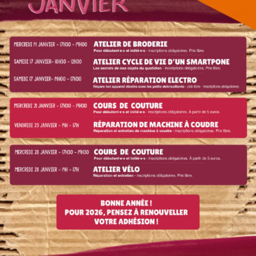 Programme de Janvier 2026