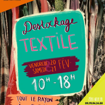 Destockage textile – février 2026