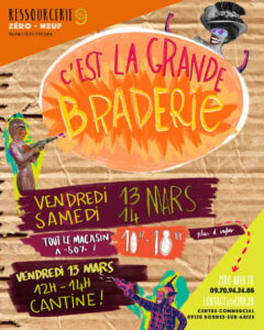 braderie ressourcerie zero neuf cantine bon plan