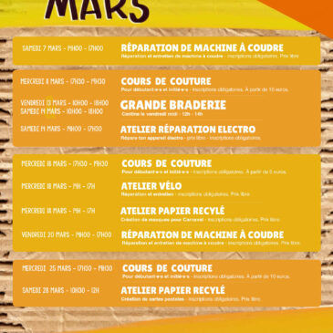 Programme de Mars 2026