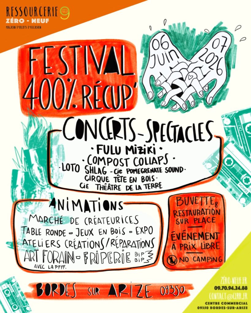festival ressourcerie zero neuf Bordes sur Arize