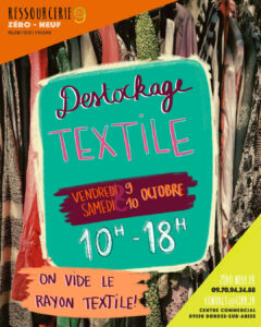 destockage textile ressourcerie zero neuf vetement bon plan