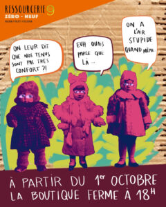 horaires ressourcerie zero neuf octobre 2026